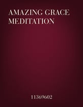 Amazing Grace Meditation piano sheet music cover